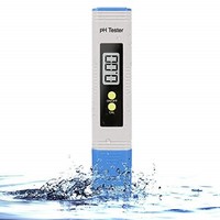 [해외] Digital PH Meter, PH Meter 0.01 PH High Accuracy Water Quality Tester with 0-14 PH Measurement Range for Household Drinking, Pool and Aquarium Water PH Tester Design with ATC (Blue
