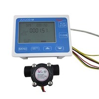[해외] DIGITEN G1/2 Flow Water Sensor Meter+Digital LCD Display Quantitative Control 1-30L/min