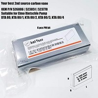 [해외] Carbon vane 6pcs PM kit for Elmo Rietschle Pump KTA 80 VTA 80 DTA 80 OEM P/N 526886 523851 523778 Dimension 130x52x5 mm