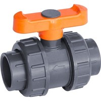 [해외] IrrigationKing RKBV1O Double Union PVC Ball Valve Slip/Weld, 1