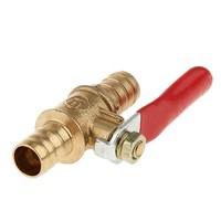 [해외] Homyl 3/8 Brass Ball Valve Shut-Off Drain Cock Gas Air Fluid Full Port Articles Faucet Switch for Bathroom Plumbing Fixtures