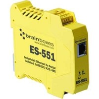 [해외] BRAINBOXES ES-551 Brainboxes ES-551 Ethernet to Serial Device Server, 1 Port RS-232/422/485 Isolated Enet to Serial Device Server, 1 MegaBaud Data Rate