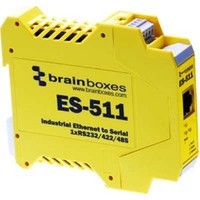 [해외] BRAINBOXES ES-511 ES-511 1PORT Device SVR RS232/422/485 ENET Industrial Class, 1 Port RS-232/422/485 Industrial Ethernet to Serial Device Server
