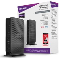 [해외] NETGEAR N600 (8x4) WiFi DOCSIS 3.0 Cable Modem Router (C3700) Certified for Xfinity from Comcast, Spectrum, Cox, Spectrum and more
