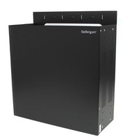 [해외] StarTech.com Wall-Mount Server Rack - Low-Profile Cabinet for Servers with Vertical Mounting - 4U