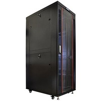 [해외] Sysracks 42U IT Network Data Server Rack Cabinet Enclosure 39 Depth FREE BONUS $150 Value Shelf, Thermo System, PDU, 4 Fans