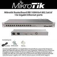 [해외] Mikrotik RouterBoard RB1100AHx4 13x Gigabit Ethernet ports Router maximum throughput of up to 7.5Gbit