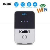 [해외] KuWFi 4G LTE Router Unlocked Travel Partner 4G LTE Wireless 4G Router with SIM Card Slot Support LTE FDD B1/B3/B5 Support AT and T and U.S. Cellular 4G
