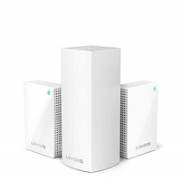 [해외] Linksys Velop Plug-in Home Mesh WiFi System Bundle (Dual/Tri-Band Combo) - WiFi Router/WiFi Extender for Whole-Home Mesh Network (3-pack, White)