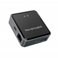 [해외] RAVPower Filehub, Wireless Travel Router N300, USB HDD Data Transfer Unit, DLNA NAS Sharing Media Streamer - TripMate Nano 2019 Version