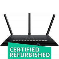 [해외] NETGEAR Smart WiFi Router with Dual Band Gigabit for Amazon Echo/Alexa - AC1750, R6400-100NAS (Certified Refurbished)