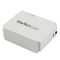 [해외] StarTech.com 1 Port USB Wireless N Network Print Server with 10/100 Mbps Ethernet Port - 802.11 b/g/n - Wi-Fi - IEEE 802.11n - USB - External - PM1115UW