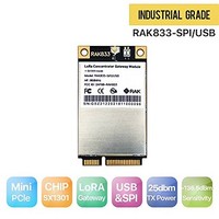 [해외] RAKWireless RAK833 SPI and USB Industrial Grade Mini PCIe LoRa Gateway Concentrator Module US915, SX1301 and FT2232H Chip