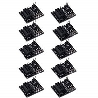 [해외] diymore 10PCS NRF24L01 Socket Breakout Adapter Plate Board 8PIN + Wireless Transceiver​ Module