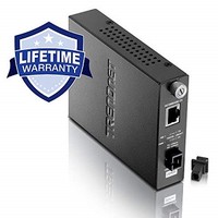 [해외] TRENDnet 100Base-TX to 100Base-FX Dual Wavelength Single Mode SC Fiber Converter TX 1550nm, Lifetime Protection, TFC-110S20D5