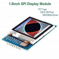 [해외] MakerHawk Arduino LCD SPI Display Module, Arduino LCD TFT Display, 130 X130 SPI LCD Screen, 3.3V 5V SSD1283A Driver for Arduino D1 Mini