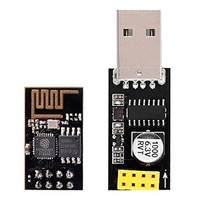 [해외] IZOKEE ESP8266 ESP-01 Serial WIFI Wireless Transceiver Module with USB to ESP8266 Adapter for Arduino UNO R3 Mega2560 Nano Raspberry Pi (ESP-01 + USB)