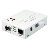 [해외] 10 Gigabit Fiber to 10G Copper UTP Ethernet Media Converter - Open SFP+ 10Gb Slot - 10G Base-T to 10G Base-R - Cat7 UTP 1m Cable in Set - 10 Gbps Gbit Fiber Optic Converter