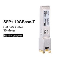 [해외] SFP+10GBASE-T Transceiver Copper RJ45 Module Compatible Dell GP-10GSFP-T, Reach 30m, for Data Center, Switch, Router