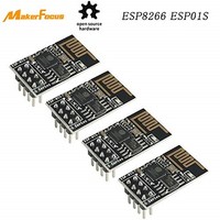 [해외] Makerfocus 4pcs ESP8266 ESP-01S WiFi Serial Transceiver Module with 1MB Flash for Arduino