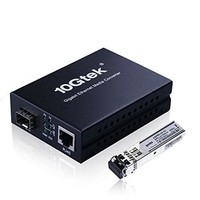 [해외] Gigabit Ethernet Multi-Mode LC Fiber Media Converter (SFP SX Transceiver Included), up to 550M, 10/100/1000Base-Tx to 1000Base-SX