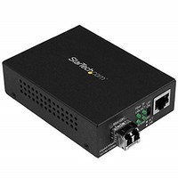 [해외] StarTech.com Fiber Media Converter - Gigabit Ethernet - Compact - 850nm MM LC - 550m Range - for 10/100/1000 Networks (MCM1110MMLC)