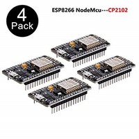 [해외] ESP8266 NodeMcu ESP8266 Module (4pcs),ESP-12E NodeMcu LUA CP2102 Internet WiFi Development Board Works with Arduino IDE/Micropython