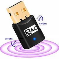 [해외] USB WiFi Adapter - Dual Band 600Mbps Wireless Adapter, WiFi Dongle Adapter for PC/Desktop/Laptop/Mac,Support Windows 10/8/8.1/7/Vista/XP/2000,Mac OS 10.6-10.13, Plug and Play