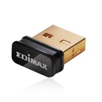 [해외] Edimax EW-7811Un 150Mbps 11n Wi-Fi USB Adapter, Nano Size Lets You Plug it and Forget it, Ideal for Raspberry Pi / Pi2, Supports Windows, Mac OS, Linux (Black/Gold)