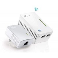 [해외] TP-Link AV600 Powerline WiFi Extender - Powerline Adapter with N300 WiFi, Power Saving, Ethernet over Power(TL-WPA4220 KIT)