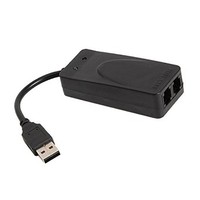 [해외] Baoblaze 2x Ports 56K USB2.0 Type A V.92/V.90/V.42 External Fax Data Modem Dial Up For Winows 98/2000/ME