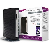 [해외] NETGEAR N450-100NAS (8x4) WiFi DOCSIS 3.0 Cable Modem Router (N450) Certified for Xfinity from Comcast, Spectrum, Cox, Cablevision and More