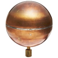 [해외] Robert Manufacturing R440 Series Bob Spherical Copper Float, 1/4 NPT Female Spud, 6 Diameter, 52.16 oz Buoyancy