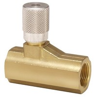 [해외] Parker 003371002 337 Series Brass Micrometer Flow Control Valve, 3/8 NPTF Port, 250 psi, Fine Adjustment, 59 scfm