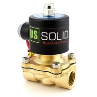 [해외] 1/2 Brass Electric Solenoid Valve110VAC VITON SEAL N.C. (Air, Gas, Fuel.)