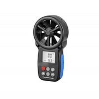 [해외] Sugoishop Digital Anemometer Multi-Function Thermometer Anemometer Handheld high-Precision Anemometer (Color