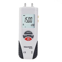 [해외] Flexzion Manometer Pressure Measurement, Professional Digital Air Pressure Meter and Manometer to Measure Gauge and Differential Pressure Gauge HVAC Gas Pressure Tester