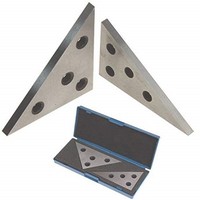 [해외] Chiloskit 2 Piece Set Professional Grade Angle Block Set Machinist Tool, 30-60-90 Degree and 45-45-90 Degree, Precision +/- 20 Seconds