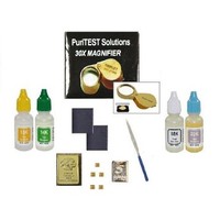 [해외] Professional PuriTEST Pack Testing Solutions Plus Accessories and Solid Fine Gold and 999 Silver Samples