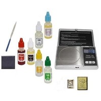 [해외] Home Gold/Silver Test Kit with Platinum Solution! Includes Acids, Coin Scale, Free Bullion Bars and More!