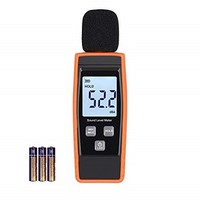 [해외] MEEARO Decibel Meter, Digital Sound Level Meter 30-130 dB Audio Noise Measure Device Volume Measuring Instrument Self-Calibrated Decibel Monitoring Tester