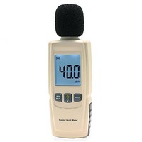 [해외] LotFancy Decibel Meter Reader/Digital Sound Level Tester, Measurement Range 30dBA -130dBA, Accuracy within +/-1.5dBA, Max/Min Hold Function, Large Backlit LCD Display, Batteries In