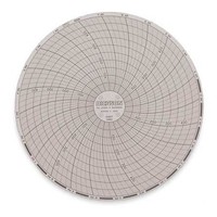 [해외] Circular Chart, 6 in, 0 to 500, 24 Hr, Pk60