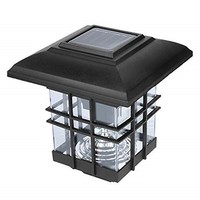 [해외] Koolsants New Solar Post Light Outdoor Lights Deck Garden Fence Lanscape Lamp 2 Pack