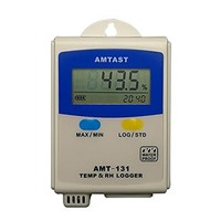 [해외] AMTAST Temperature and Humidity Data Logger, LCD Display Hygrometer Thermometer Data Recorder with Mini USB Interface, Switchable with MAX/MIN Records, Waterproof Monitor Meter