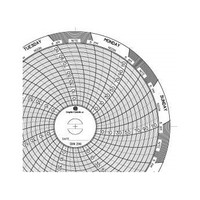 [해외] Graphic Controls Circular Chart C206, 7 Day, 4.531 Diameter, Range (-22 to 122), Box of 60 Charts