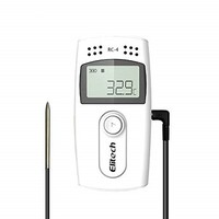 [해외] 3T6B Elitech RC-4 USB Temperature Data Logger Recorder Multi-Function LCD Temperature Digital Thermometer with External Temperature Sensor