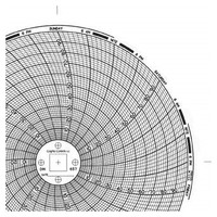 [해외] Graphic Controls Circular Chart C657, 7 Day, 6.00 Diameter, Range 0 to 100, Box of 60 Charts