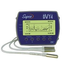 [해외] Supco DVT4 Data View 4-Channel Temperature Data Logger with Display, 4 Length x 3-3/64 Width x 1-1/2 Height