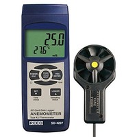 [해외] REED Instruments SD-4207 SD Series Vane Thermo-Anemometer, Datalogger, w/Temperature